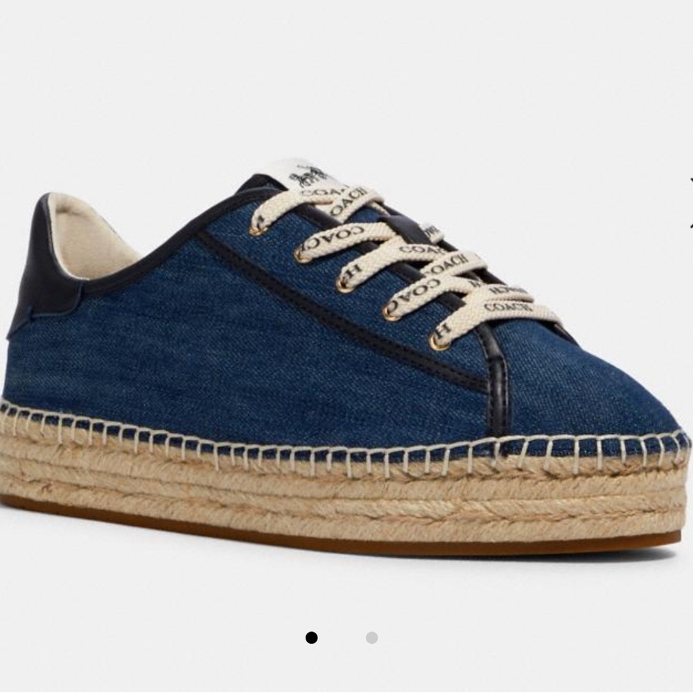 Coach espadrille sneaker shoes 8.5